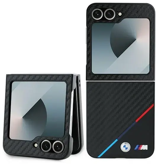 BMW BMHCZF623PUDTK Z Flip6 F741 czarny|black hardcase Carbon Tricolor