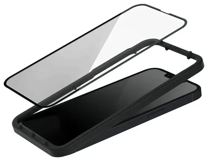 Fusion EDGE 5D tempered glass for phone iPhone 15 Pro with installation frame
