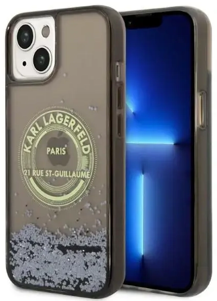 Karl Lagerfeld KLHCP14MLCRSGRK iPhone 14 Plus 6,7" czarny|black hardcase Liquid Glitter RSG