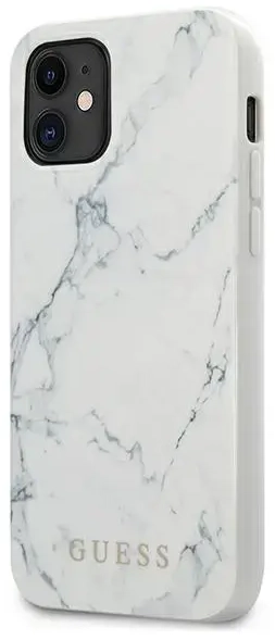 Guess GUHCP12SPCUMAWH iPhone 12 mini 5,4" biały|white hardcase Marble