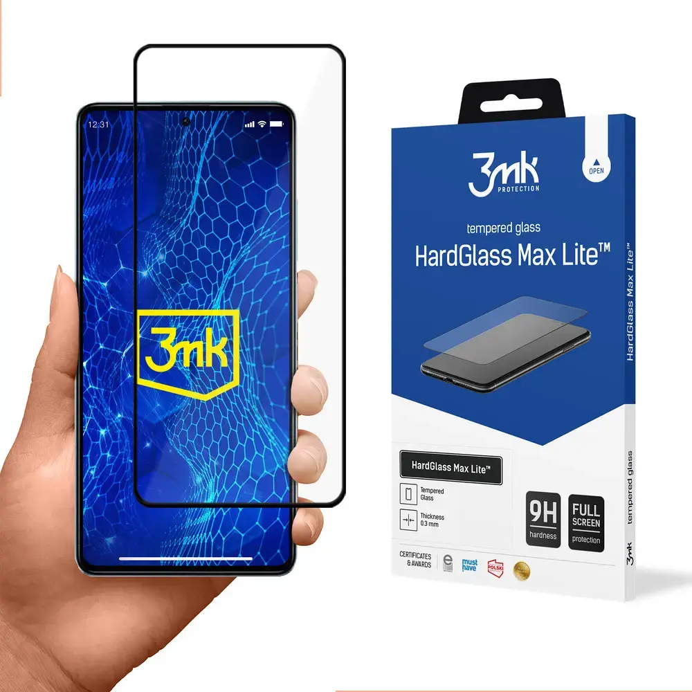 3mk HardGlass Max Lite apsauginis stiklas telefonui Xiaomi Redmi Note 12 5G