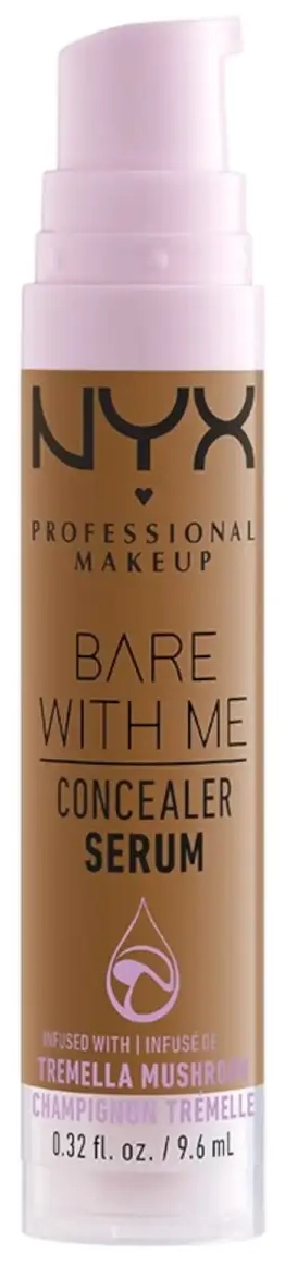 Nyx, Bare With Me, Vegan, Camouflage, Liquid Concealer, 10, Camel, 9.6 ml