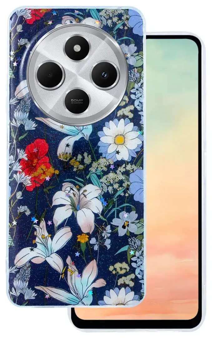 Glow Glam case for Xiaomi Redmi Note 14 Pro 5G (Global) / Note 14 Pro Plus 5G (Global) blue