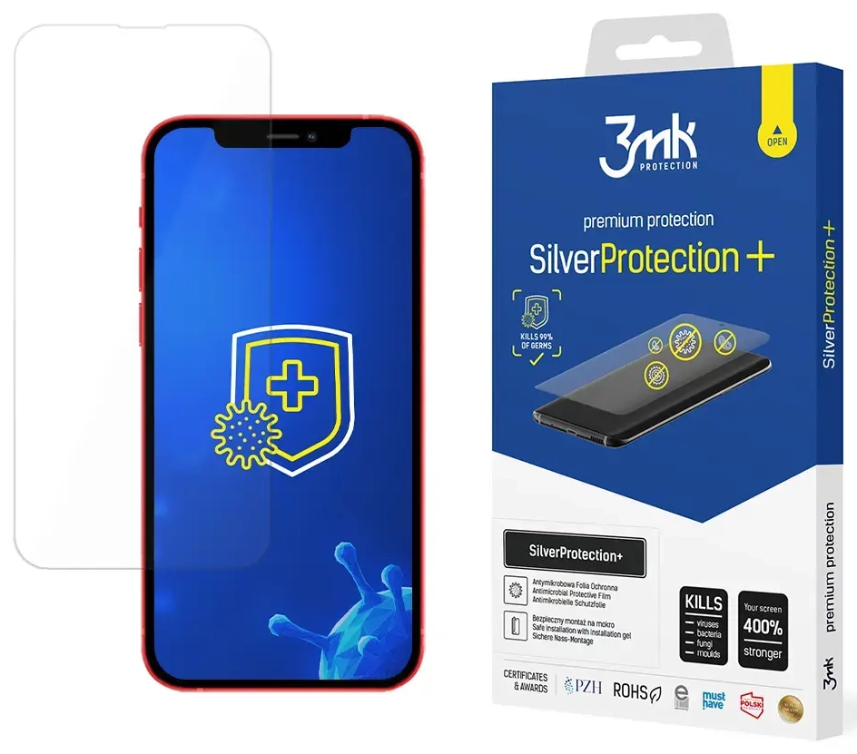 3mk SilverProtection+ aizsargplēve telefona ekrānam iPhone 13