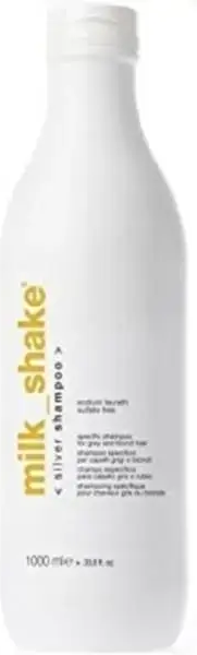 Milkshake Unisex Milk_shake Silver Shine Shampoo 1000ml - for Blonde or Grey Hair - One Size