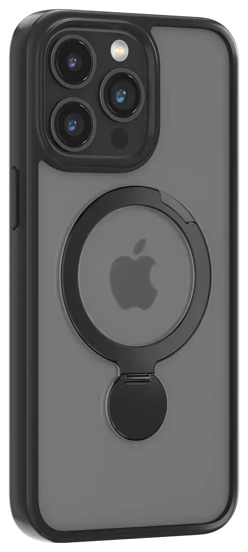 Comma Joy Shark telefono dėklas su MagSafe palaikymu iPhone 15 Plus juodas