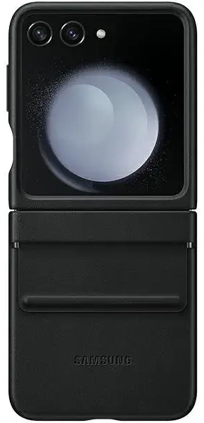 Etui Samsung EF-VF731PBEGWW Z Flip5 | melns ECO ādas maciņš