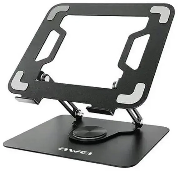 AWEI uchwyt biurkowy X46 rotacyjny na laptopa do 16" czarny|black