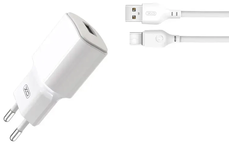 XO L73 tīkla lādētājs | 12W | USB-C | USB-C vads komplektā | balts