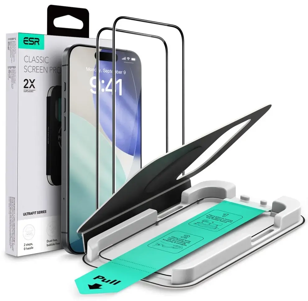 SZKŁO HARTOWANE ESR ULTRAFIT TEMPERED GLASS 2-PACK IPHONE 17 PRO MAX CLEAR