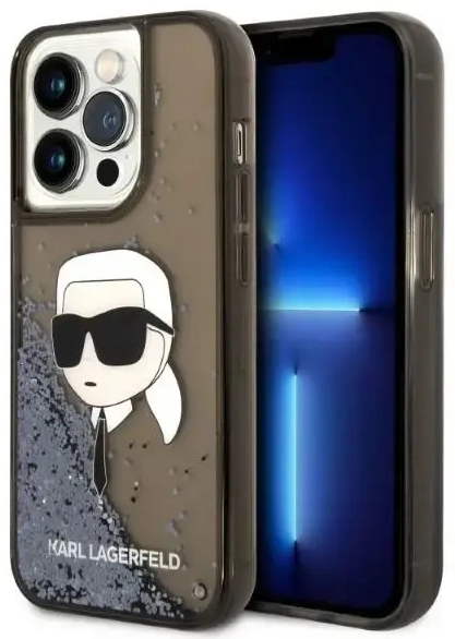 Karl Lagerfeld KLHCP14LLNKHCK iPhone 14 Pro 6,1" czarny|black hardcase Glitter Karl Head