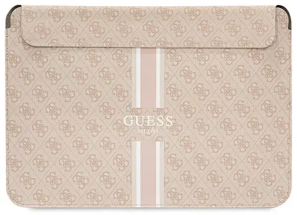 Guess PU 4G Printed Stripes Computer Sleeve 13|14" Pink