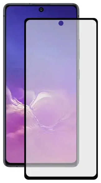 HOFI Fusion Full Glue 5D Aizsargstikls pilnam ekrānam telefonam Samsung Galaxy S10 Lite melns