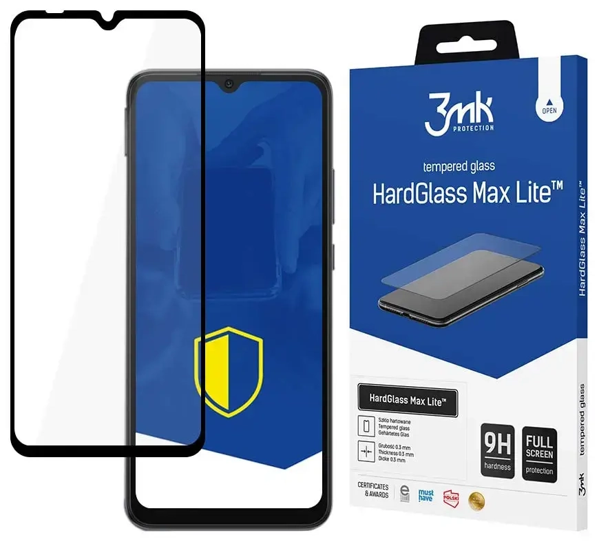3mk HardGlass Max Lite™ aizsargstikls telefonam Xiaomi Redmi 10C melns