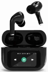 Austiņas Gembird BT TWS with LCD display and Active Noise Cancelling Black