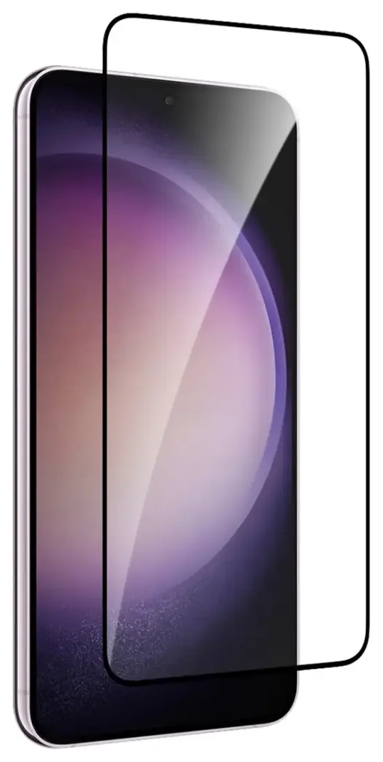 Puro Frame aizsargstikls telefonam Samsung Galaxy S25 Plus | Samsung Galaxy S24 Plus ar melnu ietvaru