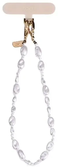 UNIQ Coehl Perla Handstrap uniwersalny    sznurek do telefonu na rękę biały|white pearl