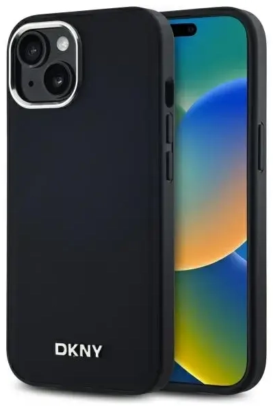 DKNY DKHMP14SPSCMCLK iPhone 14 6.1" czarny|black hardcase Plain Logo MagSafe