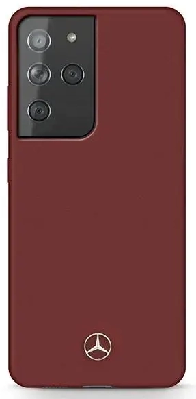 Mercedes MEHCS21LSILRE S21 Ultra G998 czerwony|red hardcase Silicone Line