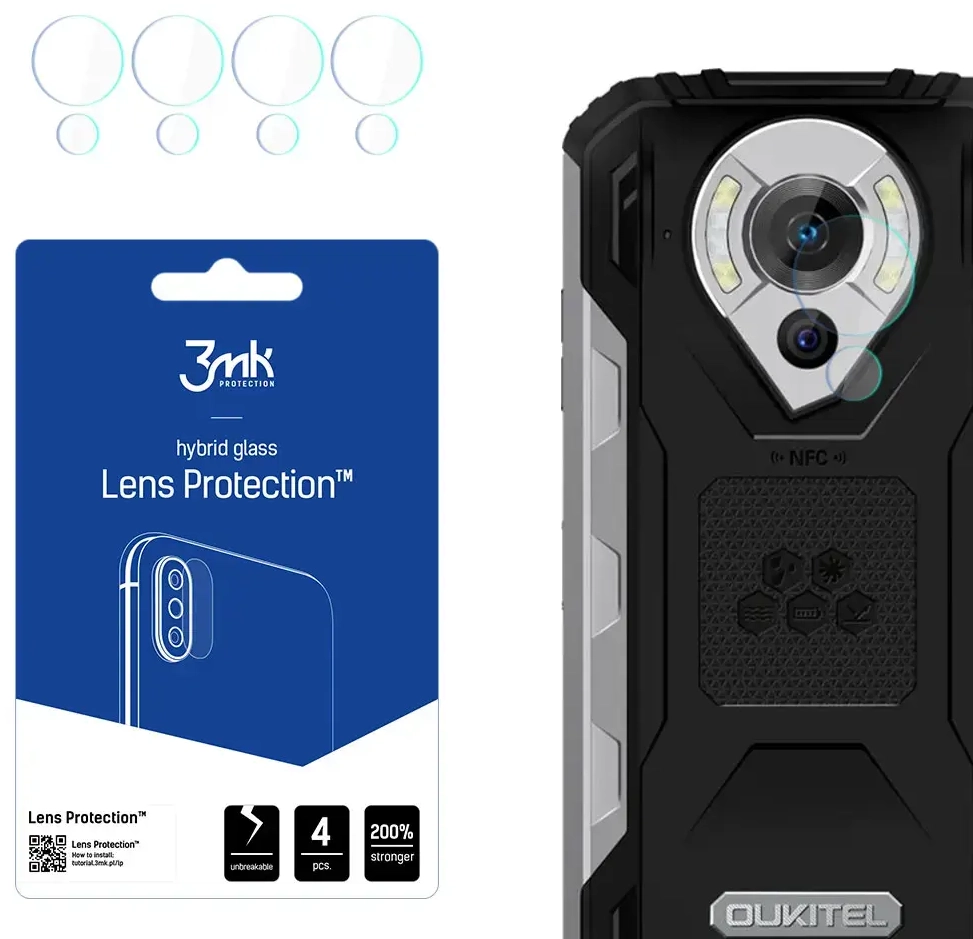 Oukitel WP16 - 3mk Lens Protection™ screen protector