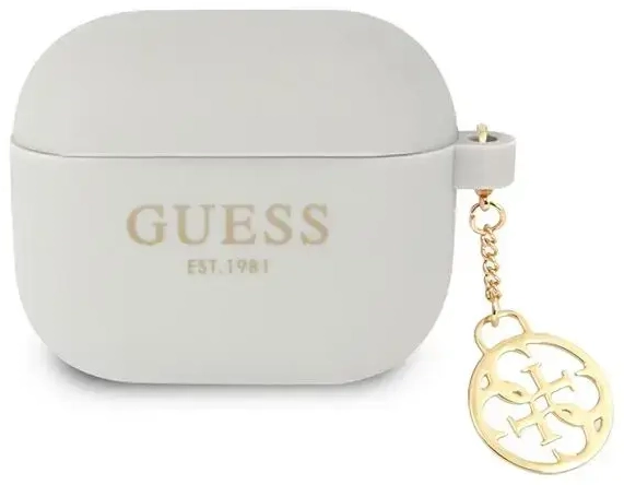 Guess 4G Charms Silicone Case for Airpods 3 Grey