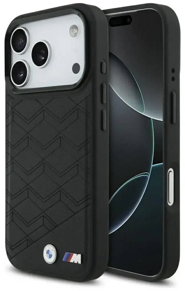 BMW M Shape Logo phone case with MagSafe support for iPhone 17 Pro black