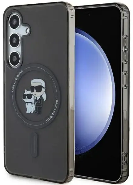 Karl Lagerfeld KLHMS24SHGKCNOK S24 S921 czarny|black hardcase IML Karl&Choupette MagSafe