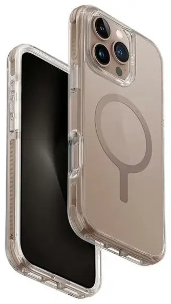 UNIQ etui Combat iPhone 16 Pro 6.3" Magclick Charging złoty|taupe gold