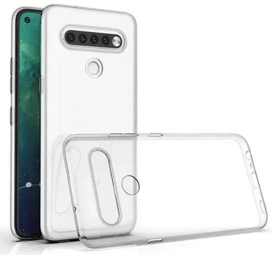 Fusion Ultra Back Case 0.3 mm Izturīgs Silikona Aizsargapvalks Priekš LG K61 Caurspīdīgs