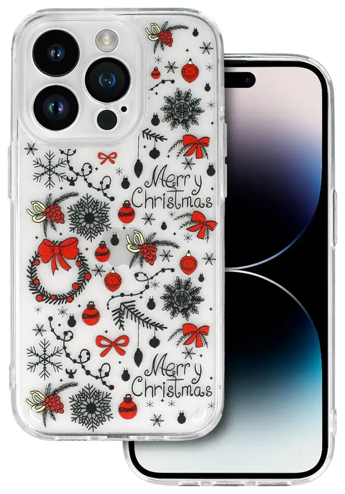 TEL PROTECT Christmas Case for Samsung S23 Ultra Design 5 Clear