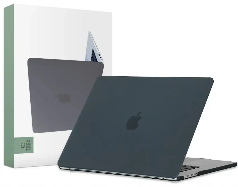 „Tech-Protect“ SmartShell dėklas MacBook Air 15" M2 | M3 | 2023-2024 – matinis juodas