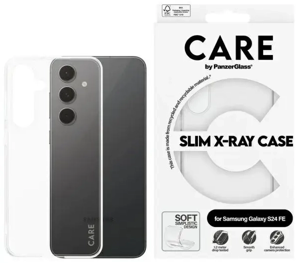 CARE by PanzerGlass Slim X-Ray Case Sam S24 FE S721 läbi paistev|läbipaistev 1963