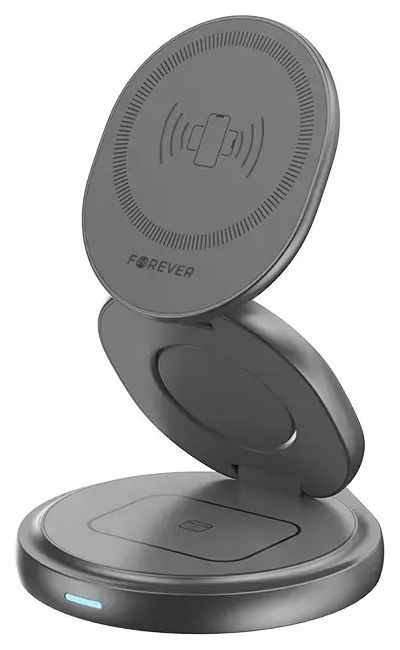 Forever MAWC-200 беспроводная зарядка 3-в-1 | Qi | Совместима с MagSafe | 15W | серая