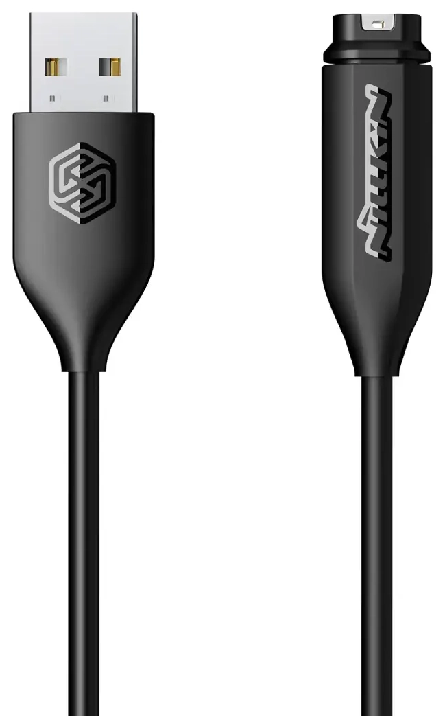 USB-кабель Nillkin для передачи данных и зарядки часов Garmin, черный.
