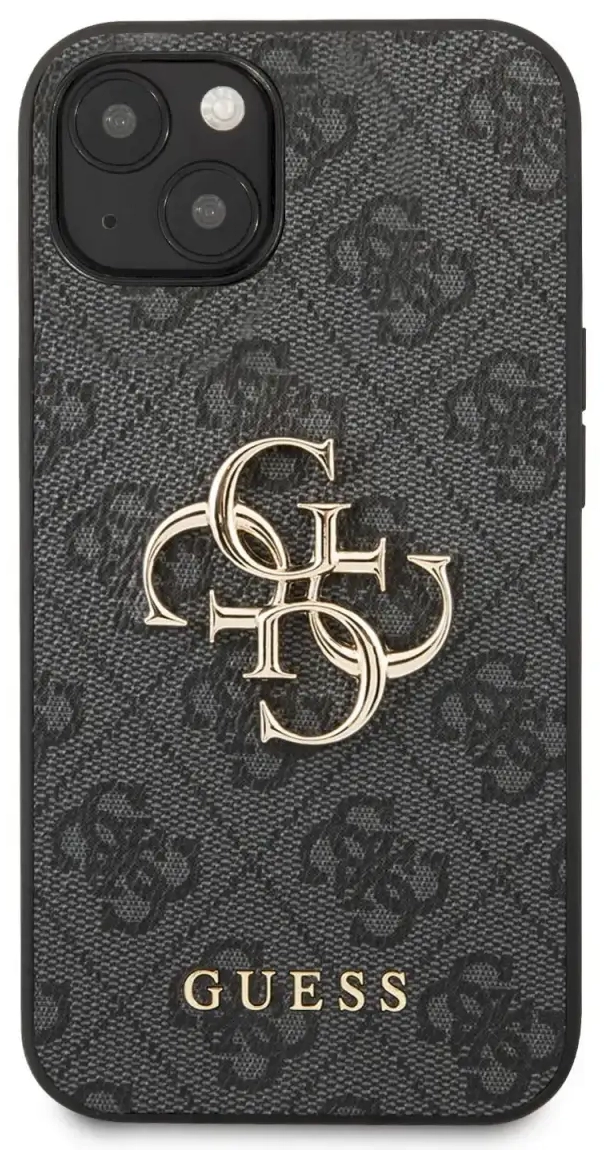 GUHCP13M4GMGGR Guess PU 4G Metal Logo Case for iPhone 13 Grey