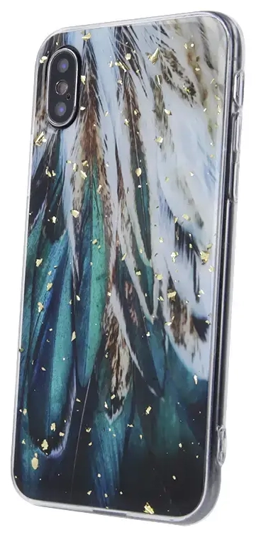 Fusion Gold Glam Feathers silikona aizsargapvalks Samsung A155 Galaxy A15 4G|5G