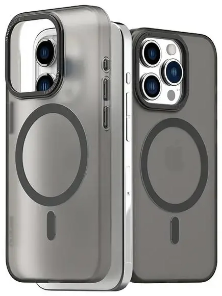 Araree etui Aero Frame iPhone 15 Pro Max 6.7" przeźroczysty-czarny|clear black AR20-01860D