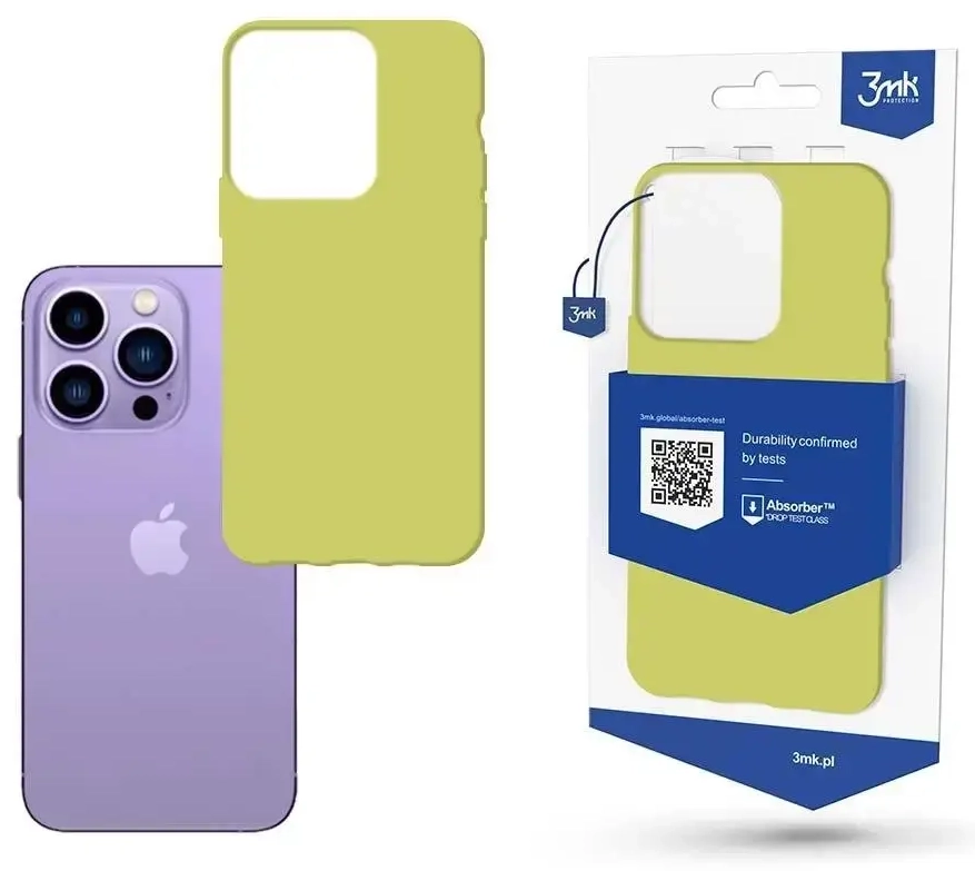 Apple iPhone 14 Pro Max - 3mk matinis dėklas | laimo spalvos