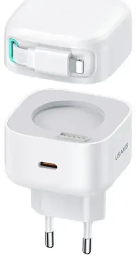 USAMS XMF Series CC209TC02 tīkla lādētājs | 35W | PD, QC, GaN | USB-C | balts