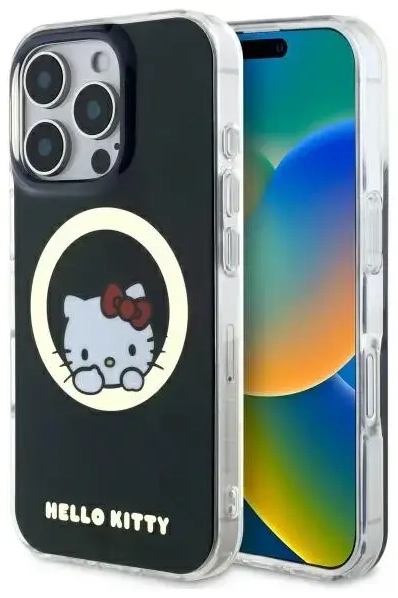 Hello Kitty HKHMP16LHSWKK iPhone 16 Pro 6,3" czarny|black hardcase IML Sweet Kitty Magsafe