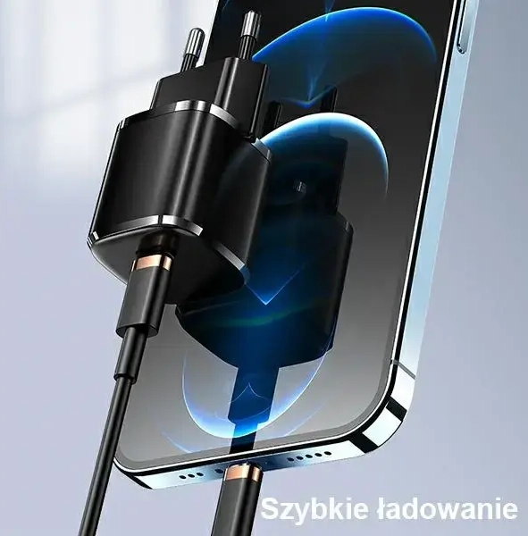 USAMS T36 tīkla lādētājs | 20W | PD3.0 | USB-C | USB-C uz Lightning vads komplektā | balts