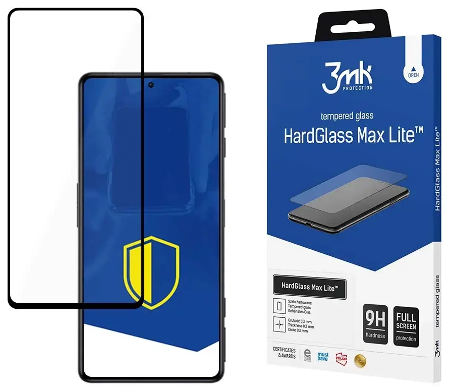 3mk HardGlass Max Lite aizsargstikls telefonam Xiaomi Poco F4 5G