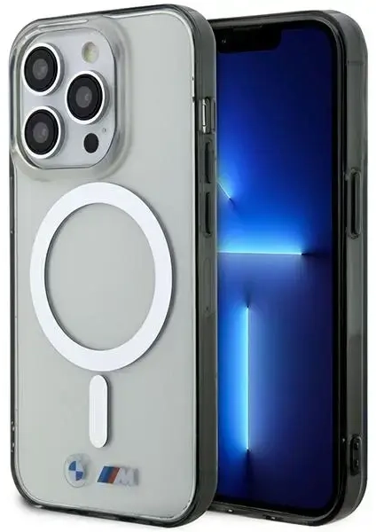 Etui BMW BMHMP14LHCRS iPhone 14 Pro 6.1" transparent hardcase Silver Ring MagSafe