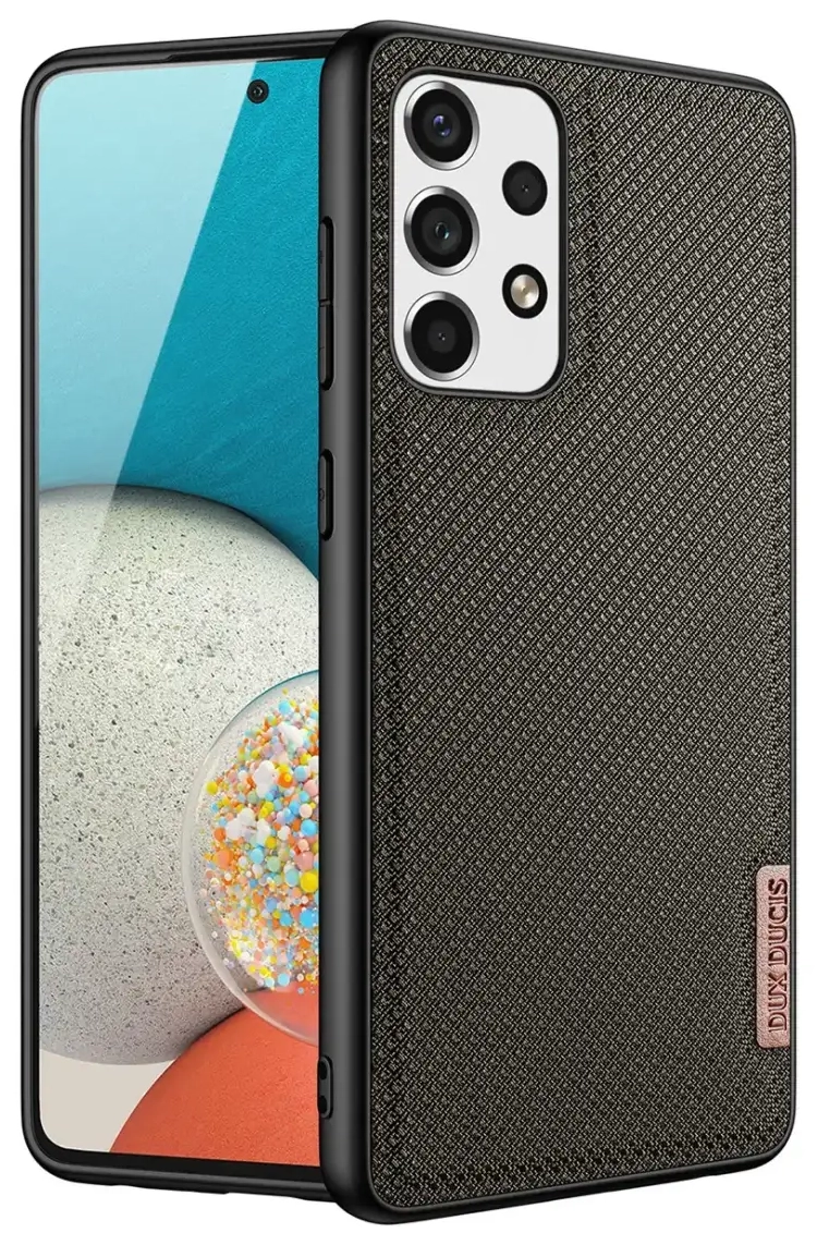 Dux Ducis Fino case is made of nylon material for Samsung Galaxy A73 green