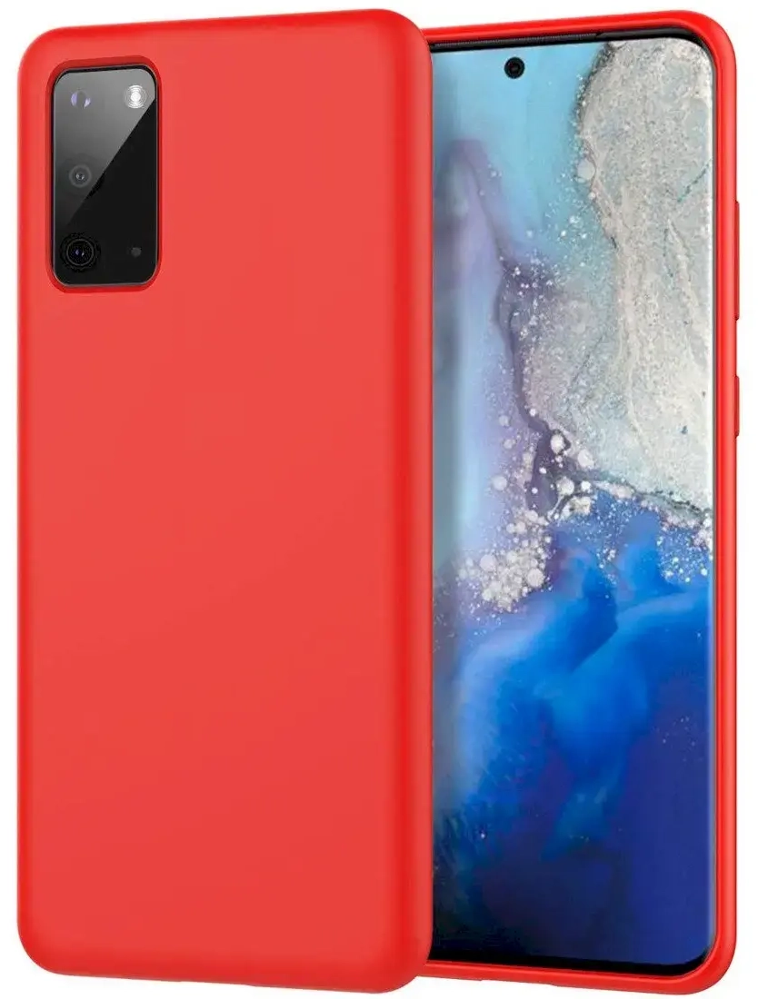 Fusion Elegance Fibre Izturīgs Silikona Aizsargapvalks priekš Samsung A556 Galaxy A55 5G Sarkans