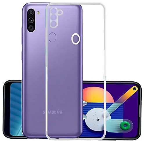 Fusion Ultra aizmugurējais maciņš 1 mm aizsargājošs silikona maciņš Samsung M115 Galaxy M11 caurspīdīgs