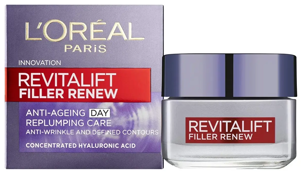 L'Oreal Paris, Revitalift Filler, senėjimą stabdantis, kremas, veidui, 50 ml