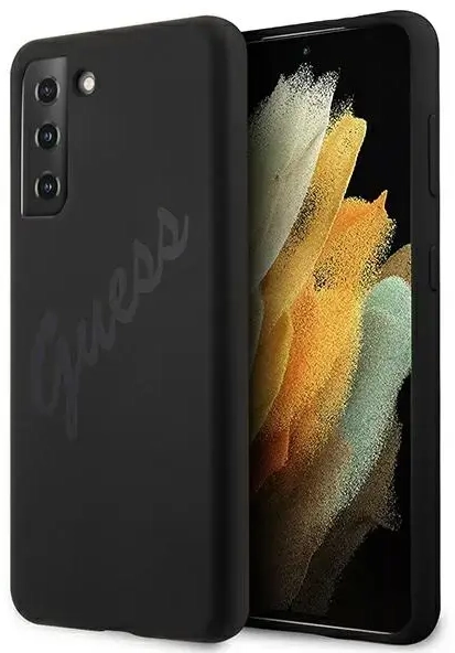 GUHCS21MLSVSBK Guess Silicone Vintage Cover for Samsung Galaxy S21+ Black