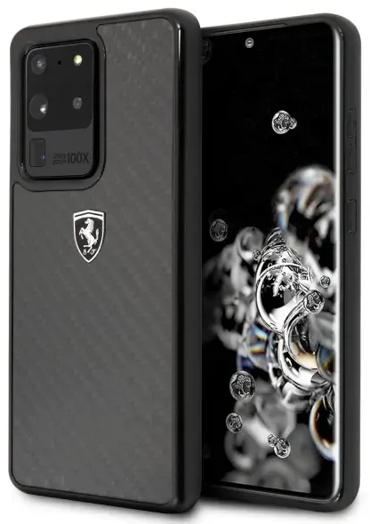 Ferrari Hardcase FEHCAHCS69BK S20 Ultra G988 black|czarny Carbon Heritage