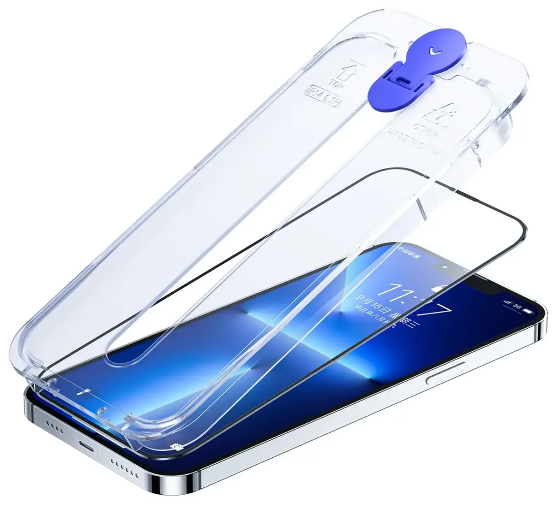 Joyroom Knight защитное стекло для iPhone 14 Pro Max с комплектом для монтажа Прозрачный